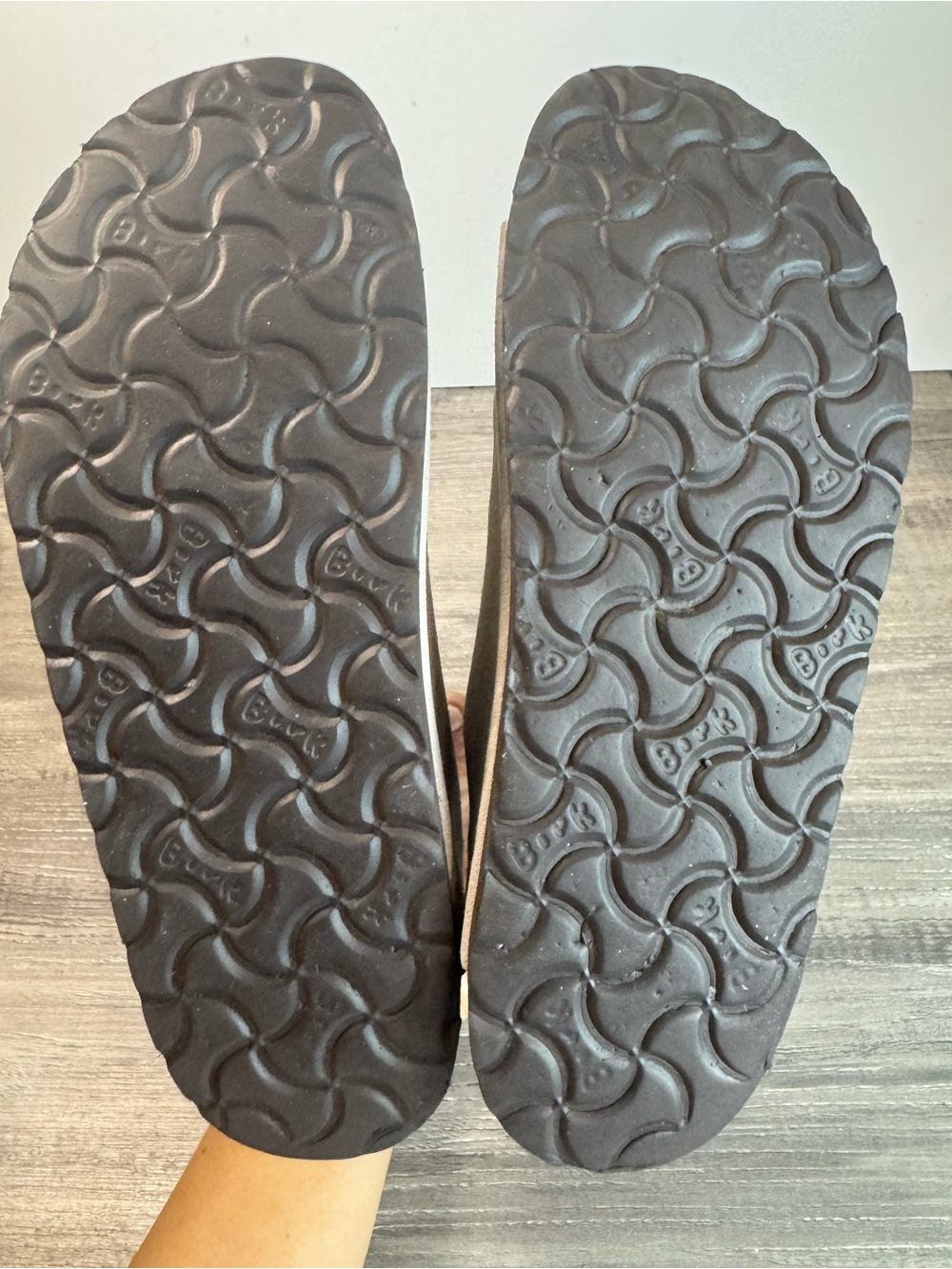 Birkenstock Zurich Buckled Slip On Taupe suede sandals EU38/US7-7.5- see photos - Picture 7 of 9